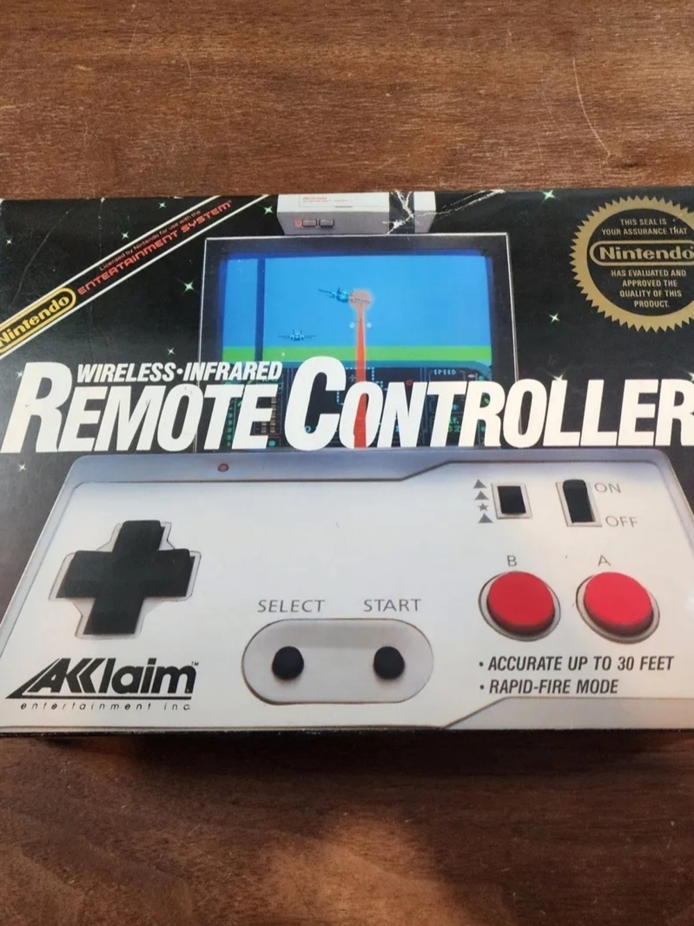🔥 Nintendo NES Acclaim Wireless Infrared Remote Controller CIB RARE